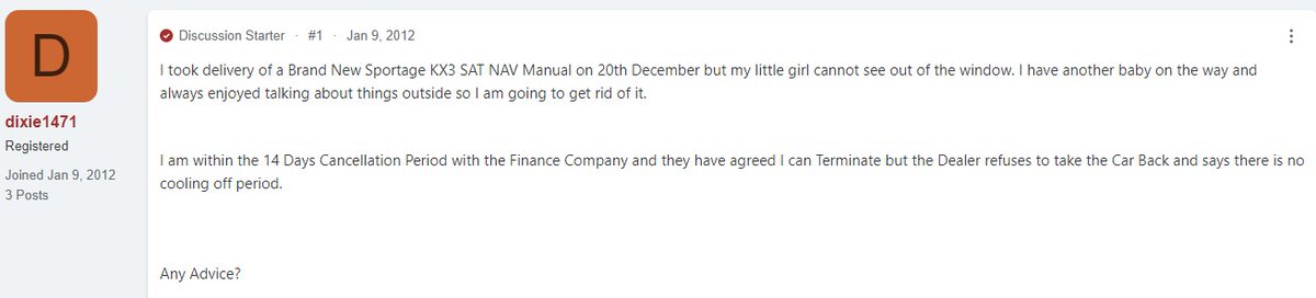 I hope he got his car sorted out
