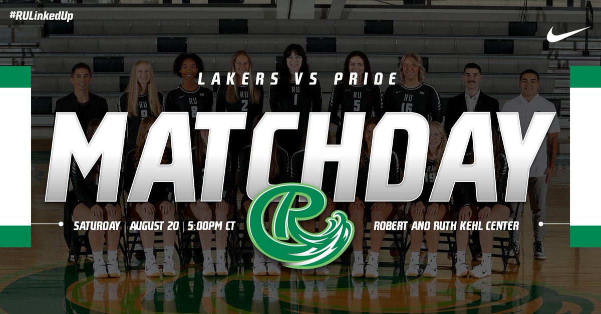 RULakersWVB's tweet photo. I T ' S  M A T C H D A Y ‼️

🏐 | vs Clarke (@ClarkePrideWVB)
📍 | Dubuque, IA (Kehl Center)
🕔 | First Serve at 5:00pm CT
💻 | https://t.co/LtG2qEyxFo

#RUwvb | #RULinkedUp | 🌊🏐 https://t.co/oRsJGeQspy