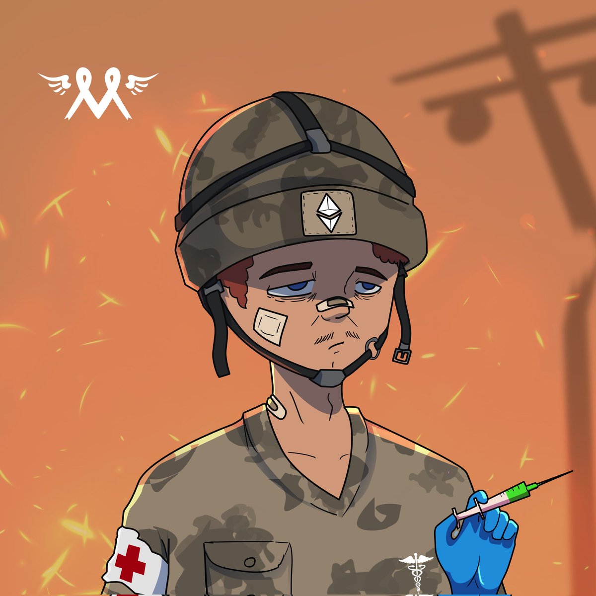 MEET THE MEDICOSIS CHARACTER,
🌀Dr Jack- The health Soldier
#nft #nftdrops #nftcollectors #nftcommunity #medicine #opensea