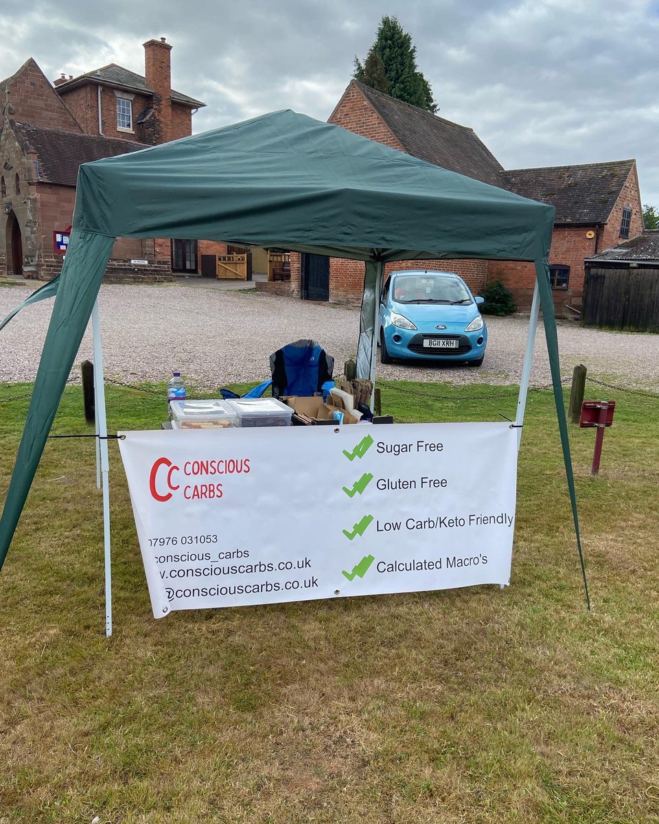 ConsciousCarbs's tweet photo. Come along to @HallHarvington today to get your #keto #lowcarb #glutenfree #sugarfree goodies 10-3pm #thinkbigsupportsmall https://t.co/j7uGoMCU0V