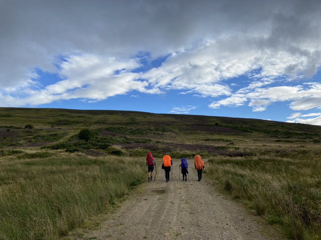 DofEatKGS's tweet photo. What a wonderful first day /4 for these phenomenal people (as they call themselves since they started DofE 😂) ☀️☁️🌦🗺🥾🧭. Few showers but way more sun to enjoy the beauty of autumnal colours in our bonnie Cairngorms 👌🎨🦌🌲 https://t.co/e9wZs1zsZz
