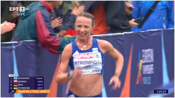 Antigoni Ntrismpioti 🇬🇷🏆is #Greece Golden Girl - Champion in 20km Walk Race after a 🥇 also in 35km. No sponsors, no support by the state for being  ...too old (38) #Ντρισμπιωτη