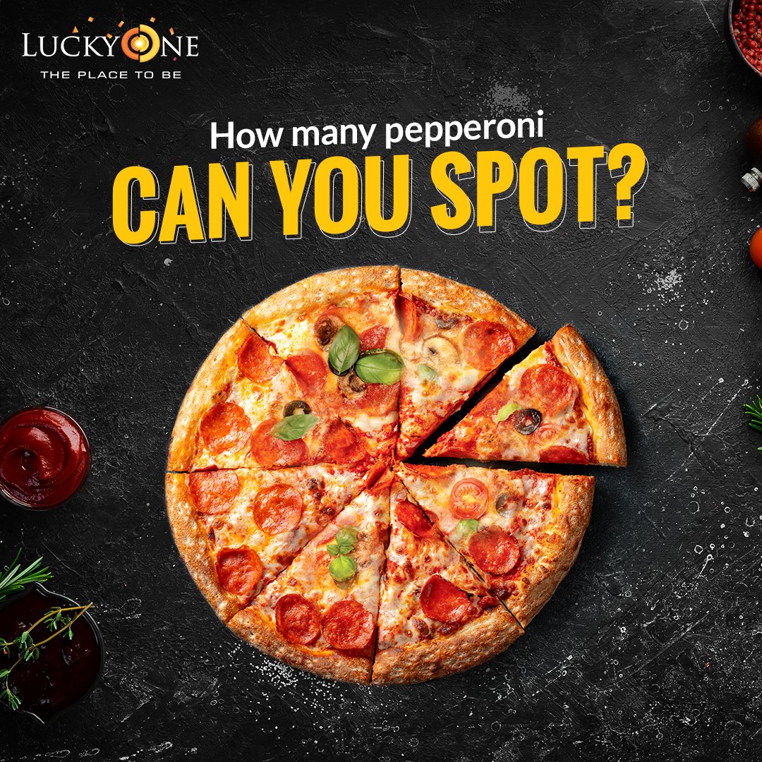 Luckyonepk's tweet photo. Are you a pepperoni pizza fan?
Can you spot all the pepperoni in the pizza?
Let us know in the comments below
#LuckyOneMall #ThePlaceToBe #HappyShopping #ShoppingIsFun https://t.co/Lcic7mW9pK