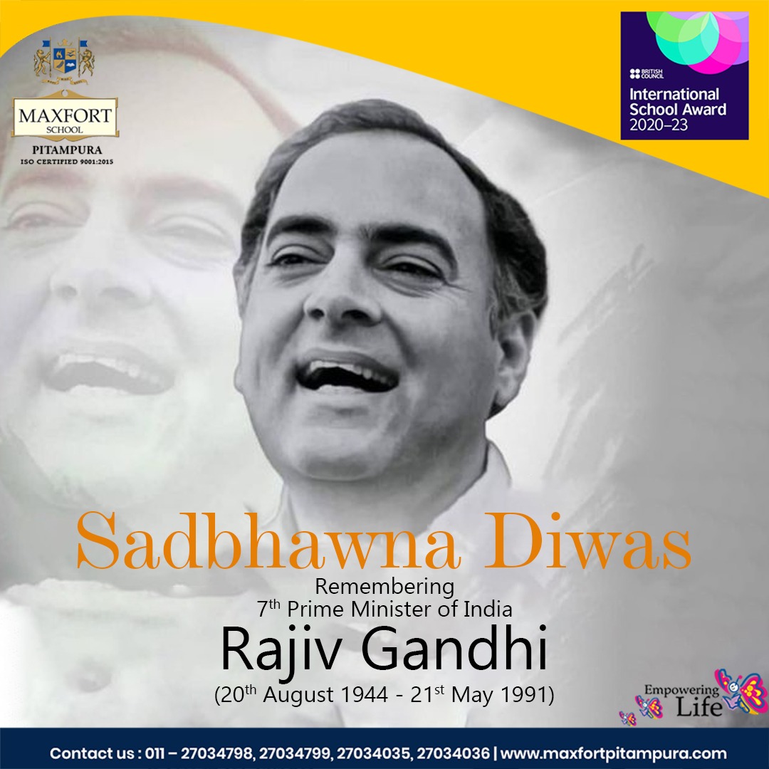 maxfortp's tweet image. &quot;The dedication and commitment of Rajiv Gandhi towards the advancement of our nation are unmatched. On Sadbhawna Diwas, we pay our respect and tribute to the youngest Prime Minister of India.&quot;
Sadbhawna Diwas 2022!

#SadbhawnaDiwas2022 #sadbhawnadiwas #rajivgandhi #respect