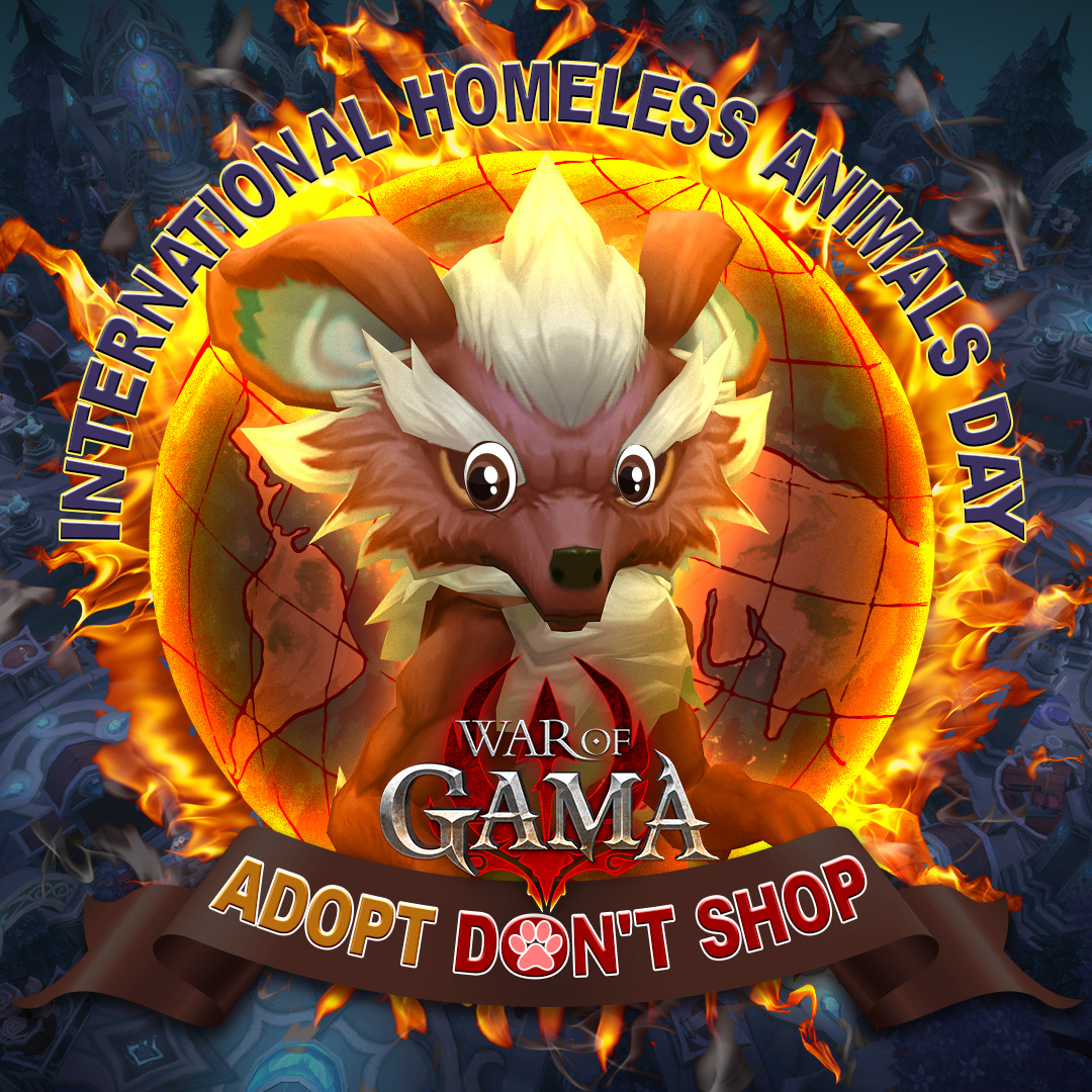 WarofGAMA's tweet photo. 🔥Today is #InternationalHomelessAnimalsDay 🔥
⠀⠀
⚡️ Adopt pets
⚡Don't abandon them
⚡️Volunteer at shelters
⚡️Donate feed
🗣Share your animal friends stories!👇
#WarofGAMA #WOG #InternationalHomelessAnimalsDay #adoptnotbuy https://t.co/bEKlO9lRrT