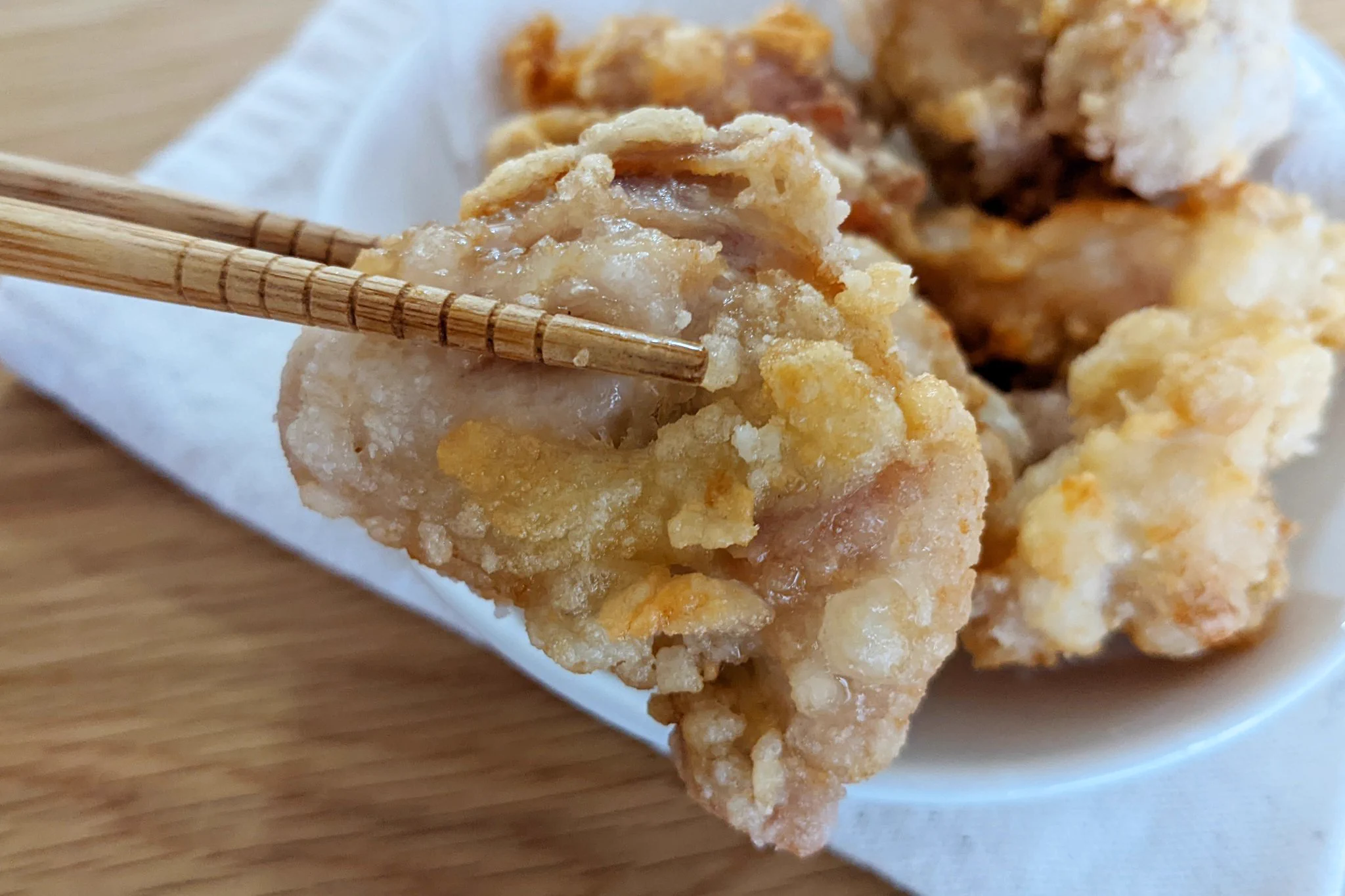 にんにくの香りがガツンとくる！塩にんにくからあげ。