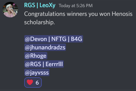 PNLPisme's tweet photo. Congratulations guys!!!
Sila yung mga magagaling magovertake ang mga bibe HAHAHAHAAHA
Thank you sa lahat ng umattend, hope you enjoyed! <3
#HenosisWorld #P2E #FlowChain https://t.co/buhECYg7xQ