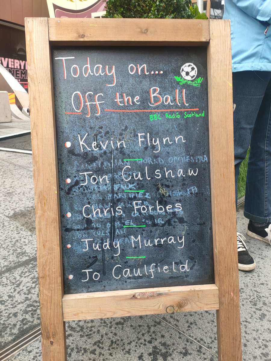 So first show off the day is #offtheball. Good line up. @BBCEdFest #EdFringe2022