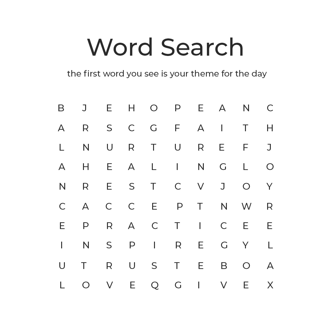 What's the first word you see?