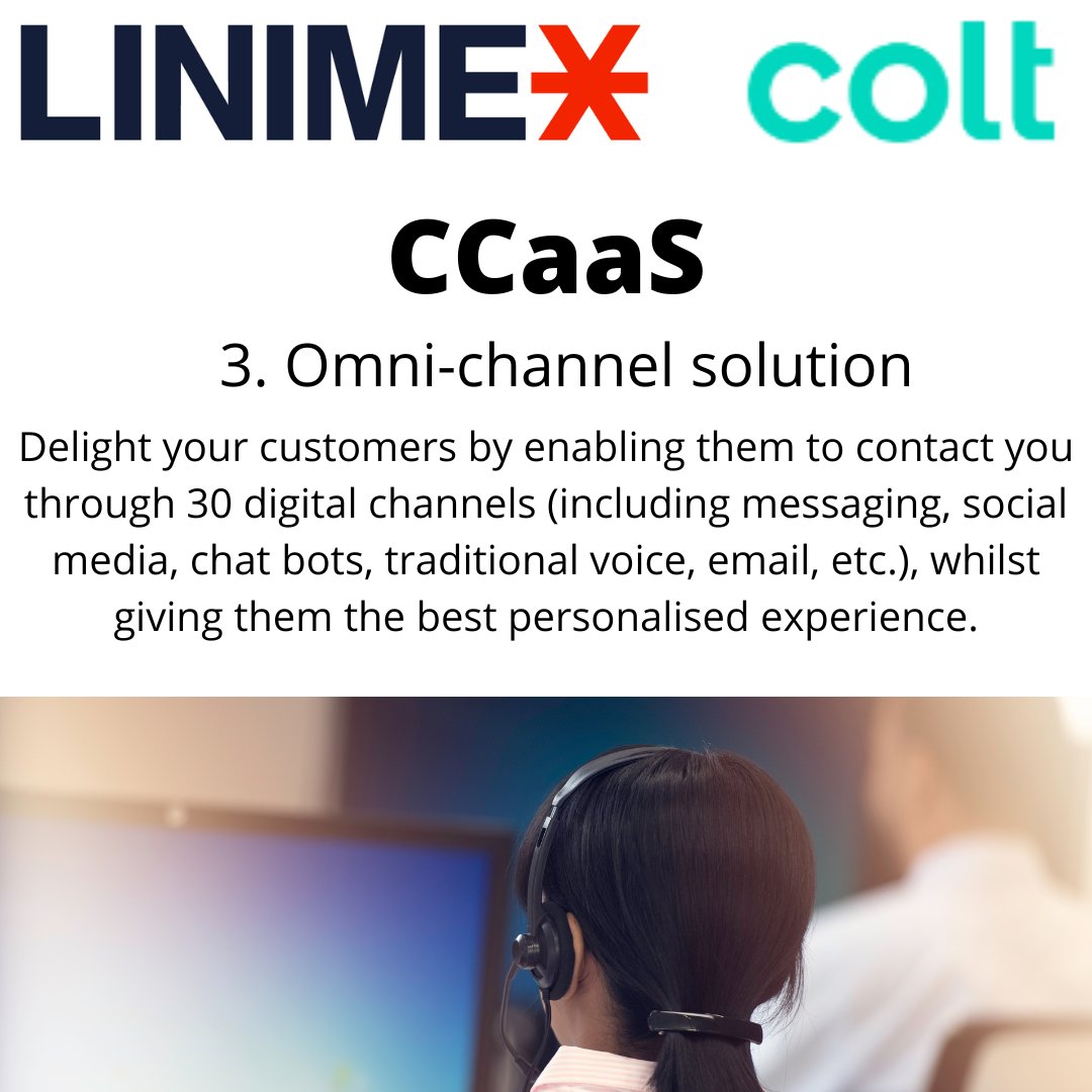 Linimex's tweet photo. The 6 Benefits of CCaaS direct from Colt.

#Colt #Linimex #CCaaS https://t.co/KJwerdupVY