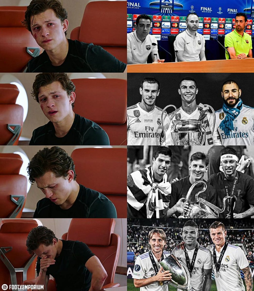 Footyassociaton's tweet photo. The end of an era..💔

▶ Xavi, Busquets and Iniesta trio gone.
▶ MSN trio gone.
▶ BBC trio gone.
▶ Kroos, Casemiro and Modric trio gone. https://t.co/3mBRxmEir0
