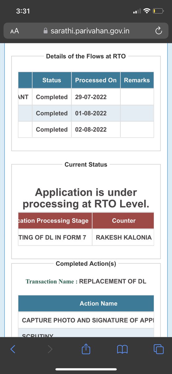 Manishbehl19's tweet photo. He hasn’t done the work since coming back and i have visited RTO 3 times, and now he says , please come by Friday 19th august 2022, or max by monday, but i bet he isn’t going to do his duty! Please take appropriate action as my work is pending since last 3 weeks! https://t.co/7mrGzi7XIp