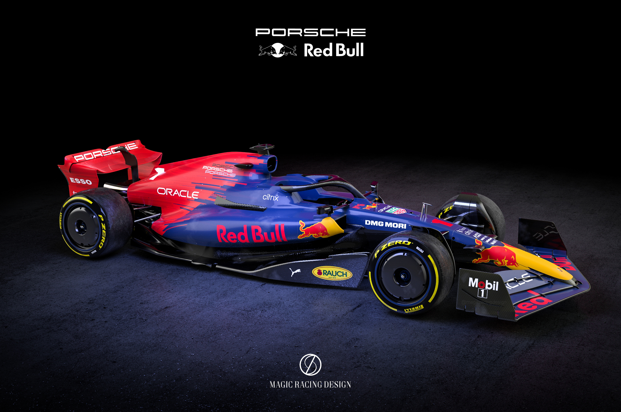 MagicRacingDesign Twitter: "Porsche Red Bull team design. An extensive redesign of my first concept for this big merge. #Formula1 #Porsche #RedBullRacing #RedBull #F1livery #F122 #F12022 #PorscheRedBull https://t.co/ZYN4DHR8Rm" /