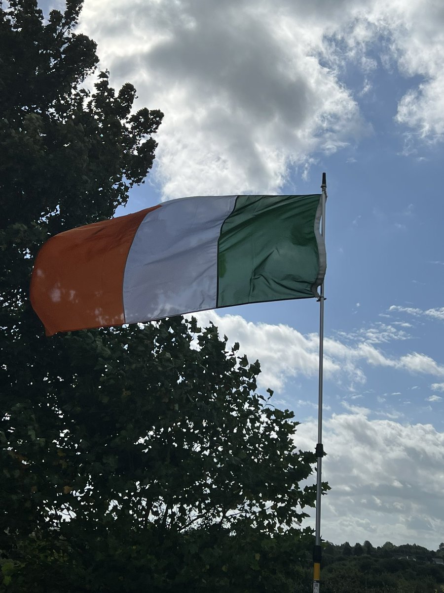 The Limerick flag is down and the tri-colour is up to commemorate the 100 anniversary of the death of General Michael Collins - our first commander in chief - assassinated at the age of 31 - RIP