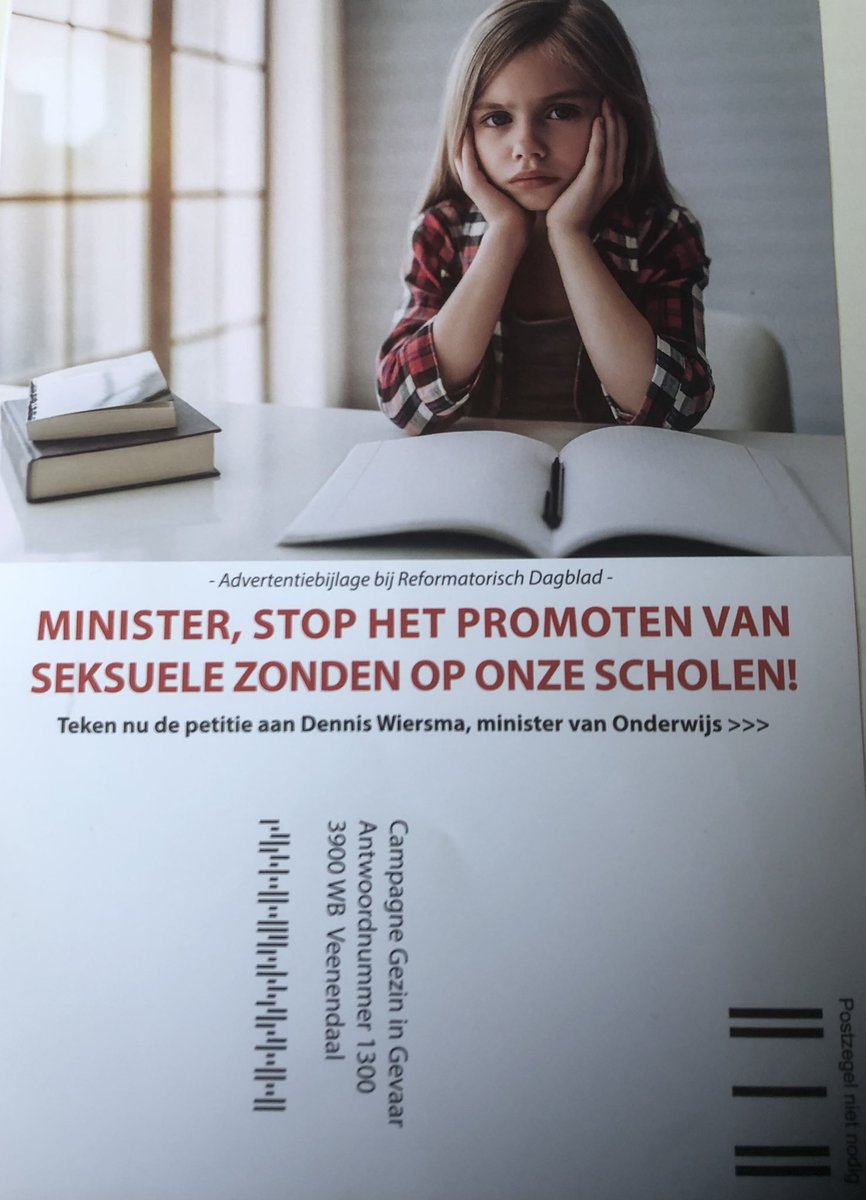 Free7Mark's tweet image. Het @refdag is weer een anti-homo campagne begonnen. Brief aan minister van #OCW Wiersma. Actie is ook gericht aan @COCNederland