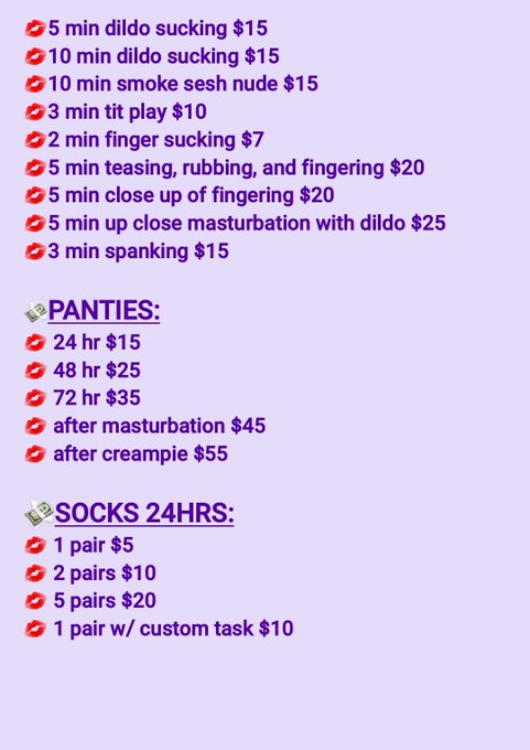 Here's an updated price list!! https://t.co/T6H4ztQY6K