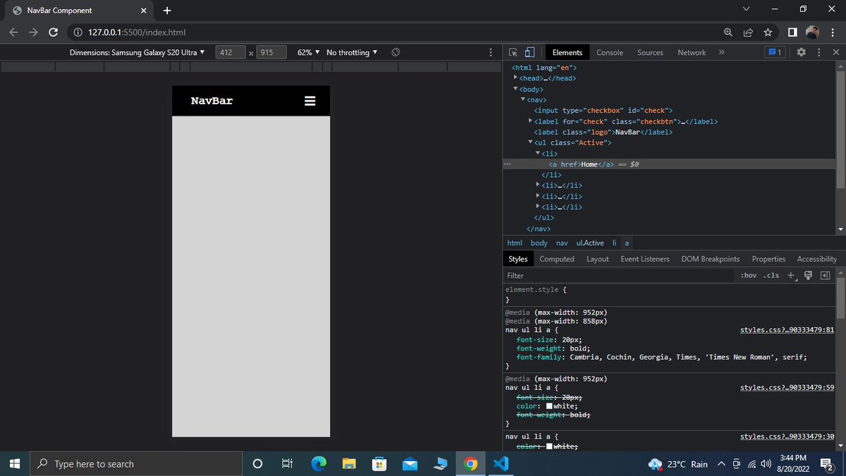 Adwayyyyy's tweet photo. Day #2 of Web development
Made this Responsive Navbar component using HTML and CSS
Link of the website-https://t.co/A3jy6kRyJG
#FrontendMentor #CodeChallenge #100daysofcode #webdesign #WebDevelopment #devsnest150daychallenge #devsnest #Day2 https://t.co/I30cNolCEb