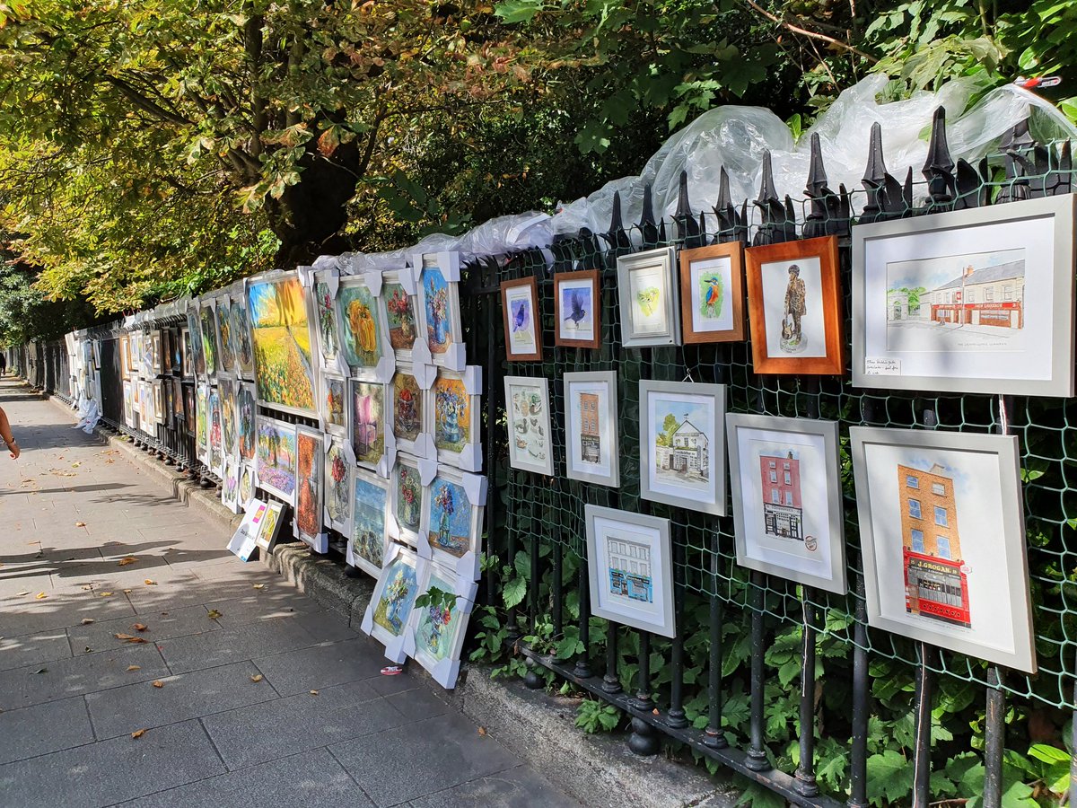 allthepubsin's tweet photo. Back for last People's Art exhibition this summer on Stephens Green. Something for everyone if you're looking for original Irish art #Peoplesartdublin https://t.co/QxdNHnNQ8P