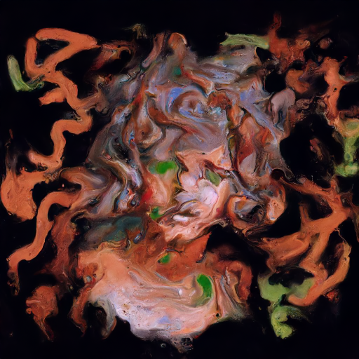 OakOrobic's tweet photo. Four heads of Medusa (from Bernini) #paintpourdiffusion #paintpour #discodiffusion #AIart https://t.co/ERiEsVMPiW