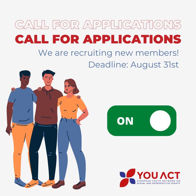 YouthDeliver's tweet photo. Attention, young changemakers! Are you:
✅ aged 18-29?
✅ a resident in a country of the Council of Europe?
✅ passionate about #SRHR advocacy?

Apply by 31 Aug to join @YouActNetwork!
https://t.co/fJCXPIOz3J https://t.co/ZwwVT4bwf9