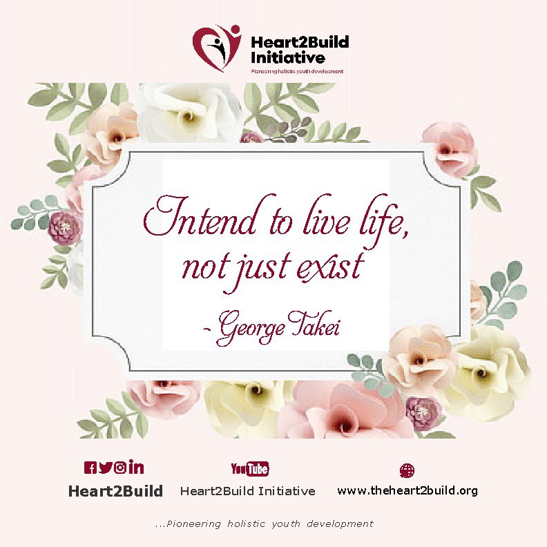 Heart2Build's tweet photo. Happy weekend everyone 🎊🎊. Enjoy this 
weekend with peace, fun and happiness, never forget 
the intention to live and not exist. https://t.co/14LMgK7GbN