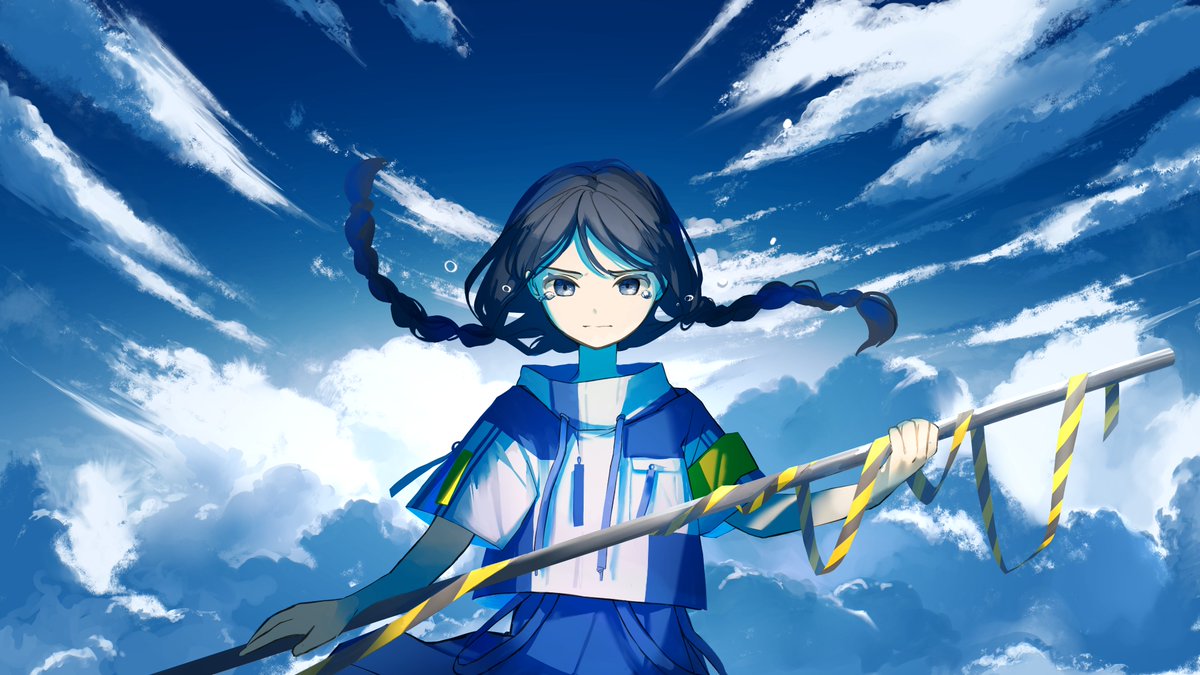 こちらの楽曲のイラスト描かせていただいております 歌詞と疾走感あるメロディ しとのイラスト