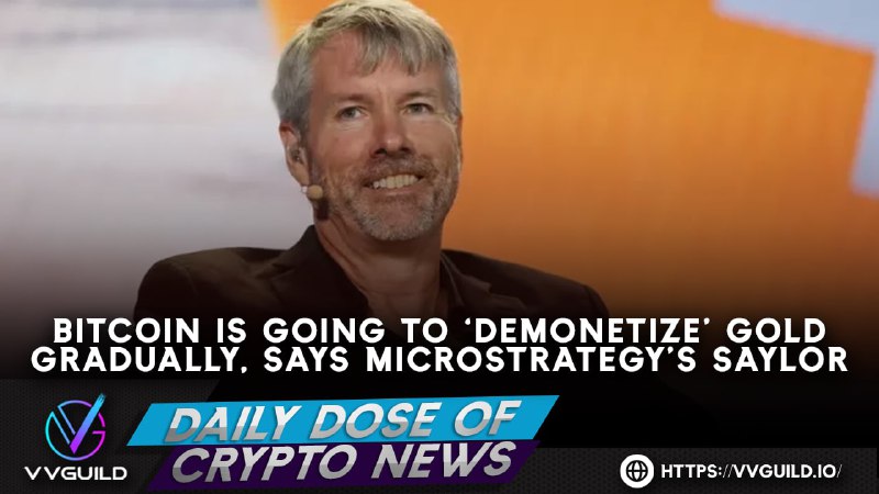 VVGuildOfficial's tweet photo. DAILY DOSE OF CRYPTO NEWS 🗞🗓

MicroStrategy  CEO Michael Saylor believes that crypto will take over gold on various metrics and eventually replace the precious metal 💯

📃Article: https://t.co/moIjsVYC6E

🌐https://t.co/eryjBauEUK

#VVG #VVGuild #CryptoNews https://t.co/61EkREKeAY