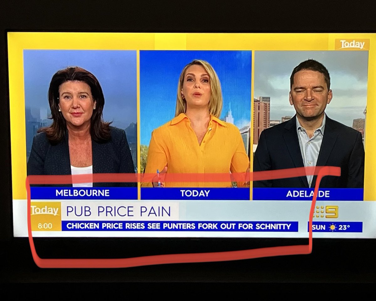 Ryleyjmckay's tweet photo. Finally the cost of living crisis has been put into terms I can understand #schnitty #todayshow https://t.co/7905fpkxmA