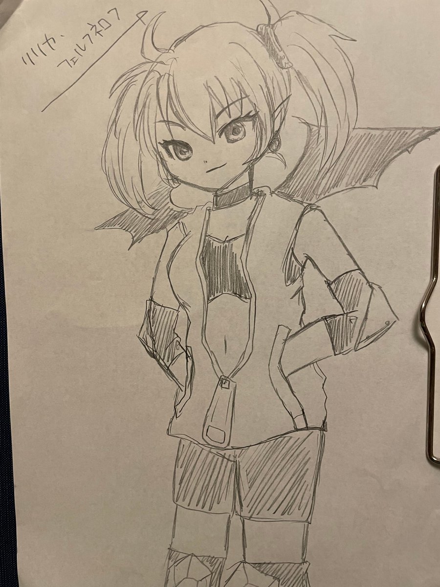 今日はボクの貴重な女友達がうちに遊びに来たんだけど、絵を描くのが得意な子だからアルカナハートのキャラを描いてもらった。これみんな1時間以内で描き上げてシャーペン一発描きなんだぜ 