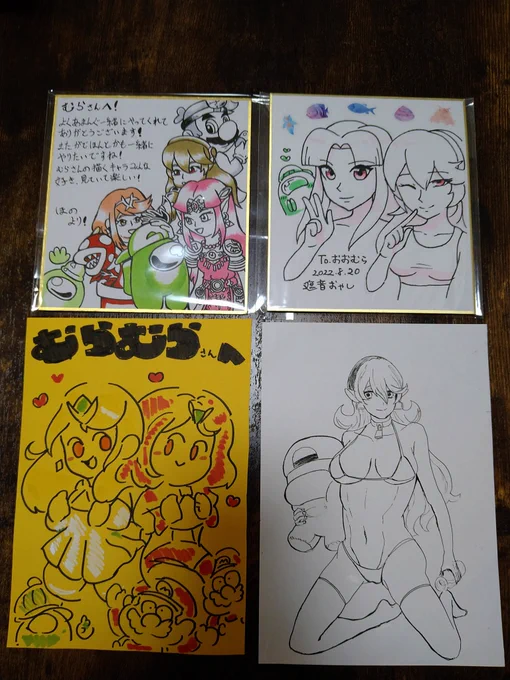 オフ会にて描いていただいたイラストです あの、本当にありがとうございました…!嬉しい過ぎます!! 