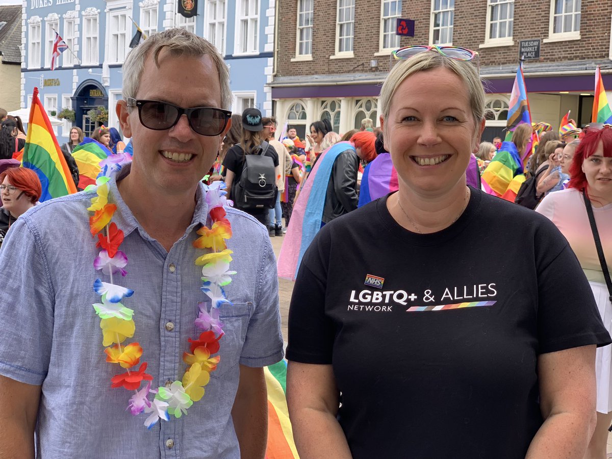 laura_skaife's tweet photo. Just about to get started @KLWNPride. Good to catch-up and celebrate #KLWNPride with @jamesowild 🏳️‍🌈🏳️‍⚧️ https://t.co/kTlZaC1gsI