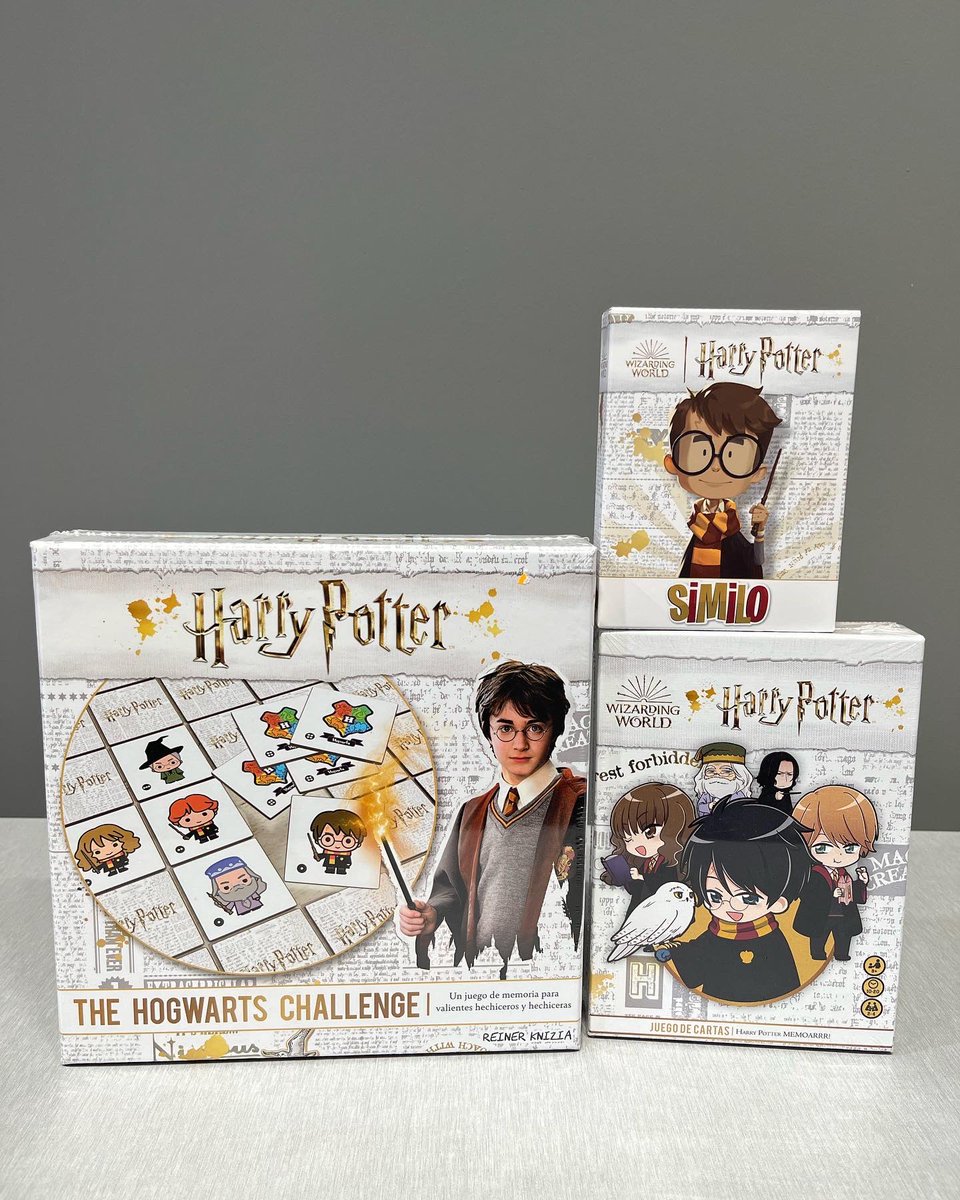 Stark_Comics's tweet photo. Amplía lo que sabes sobre el mundo de Harry Potter con estos divertidísimos juegos de mesa!

Ya disponibles en nuestra tienda física de la calle Teresa Gil de Valladolid!

#starkcomics #starkcomicsvalladolid #tiendadecomics #comic #comics #merchandising #juegosdemesa #harrypotter https://t.co/vyZpvR4BXx