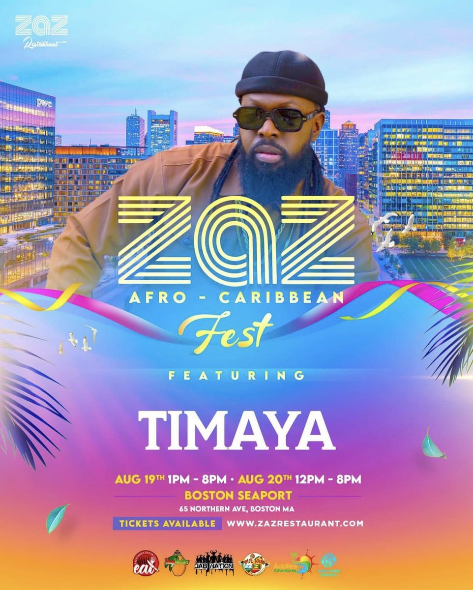 dynamq's tweet photo. Todays Agenda.
PERFORMING AT ZAZ AFRO-CARRIBEAN FEST
BOSTON, MA
Hitting the stage @ 2:30pm WITH Cecile
Then Later on with Timaya.
#dynamq #dfNGO #ssot https://t.co/3rfi2DgVFZ