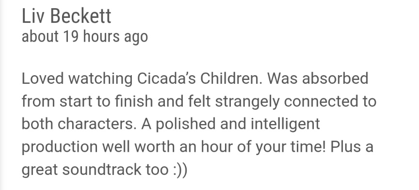 Cicada's Children EdFringe 2022 tweet media