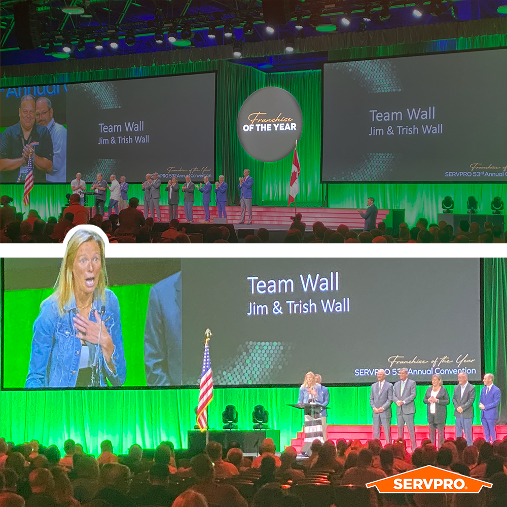 Congratulations to Team Wall, the 2021 SERVPRO Franchise Of The Year! 

At our annual convention, this award goes to the franchise excelling in different key areas of their business like community involvement, revenue, growth and more.