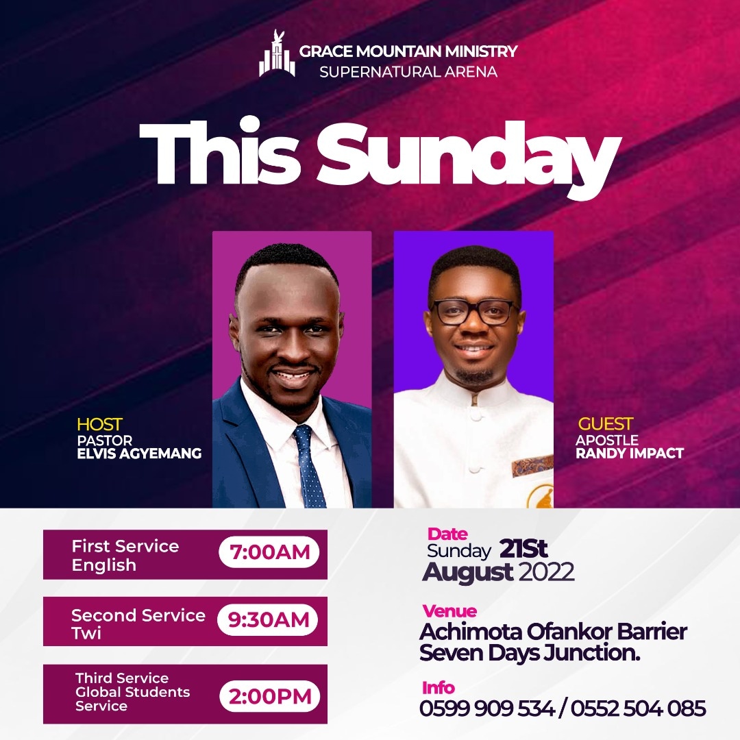 REAgyemang's tweet photo. Matthew 18:20
For where two or three gather in my name, there am I with them.”
Join us tomorrow for a life changing encounter
#SundayService #EnglishService #TwiService #GlobalStudentService #YearofExtremeIncrease #GraceMountainMinistry https://t.co/Pxm0x1joX0