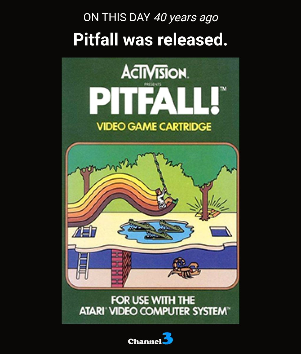 channel3gg's tweet image. An epic anniversary today as Pitfall! celebrates 40 years since its 1982 release in the U.S. Anyone play this one? Did you play on the original Atari 2600 or somewhere else?
Thanks @PitfallCreator!!