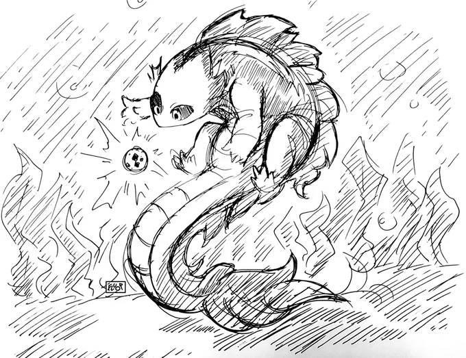 [OC #dragon] Doodle during class 