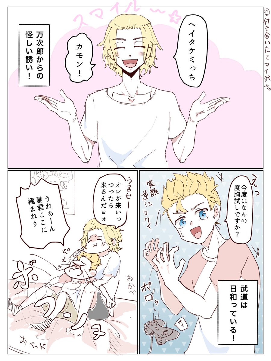 マイ武 付き合いたてなマイ武の話 誕生日おめでとうマイキー 幸せになれよ おちゃの漫画