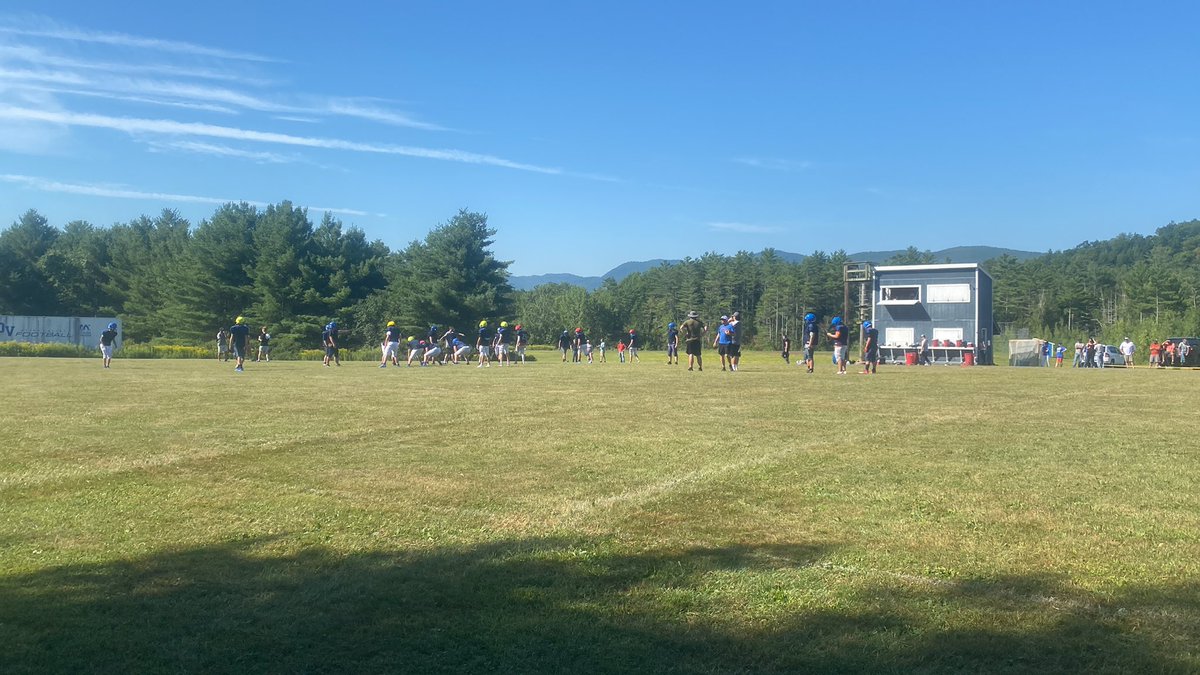 OVScores's tweet photo. Beautiful day for OV Blue White Football scrimmage!  #ovvtpride @MrRuppel @OVGUIDANCE05733 https://t.co/TUiJQO1gcW