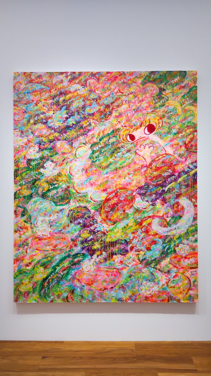 himariko323's tweet photo. 今日は充実の1日だった☺️
高校時代の友達と一緒に、T&Y Projectsのロッカクアヤコ展へ✨
やっと本物を見れた!何度となく画像を見てたけど、本物はパワーが圧倒的に桁違い。写真じゃ1万分の1も切り取れない…
間違いなく一番BIGになったクラスメイトで、密かに誇り。
#ロッカクアヤコ #TYProjects https://t.co/fSyGLMm69b