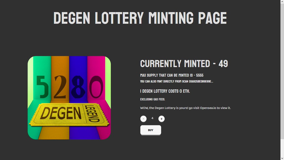 Degen Lottery tweet media