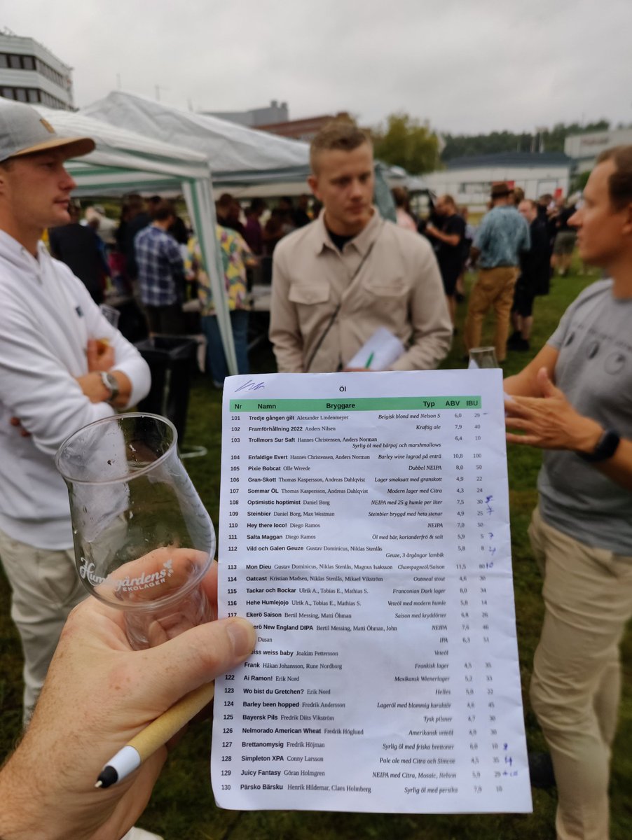 Årets sommarölträff på Humlegårdens Ekolager. Och grattis till 30 år! 🎉🎉🎉