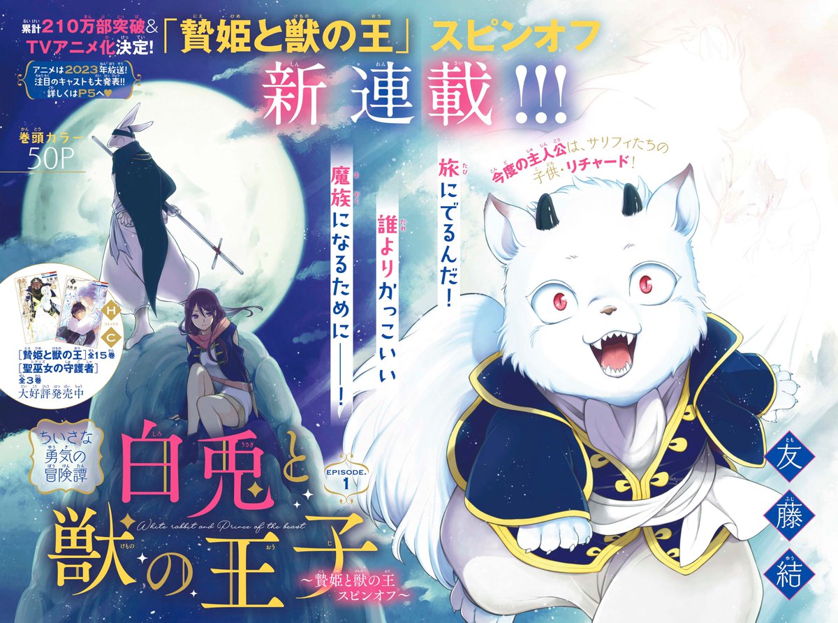 Shiro Usagi to Kemono no Ouji: Niehime to Kemono no Ou Spin-off Comic set  Book