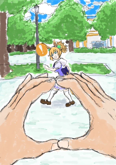 #夏休みはタイキシャトルのイラストが増えるらしいワイの原点 