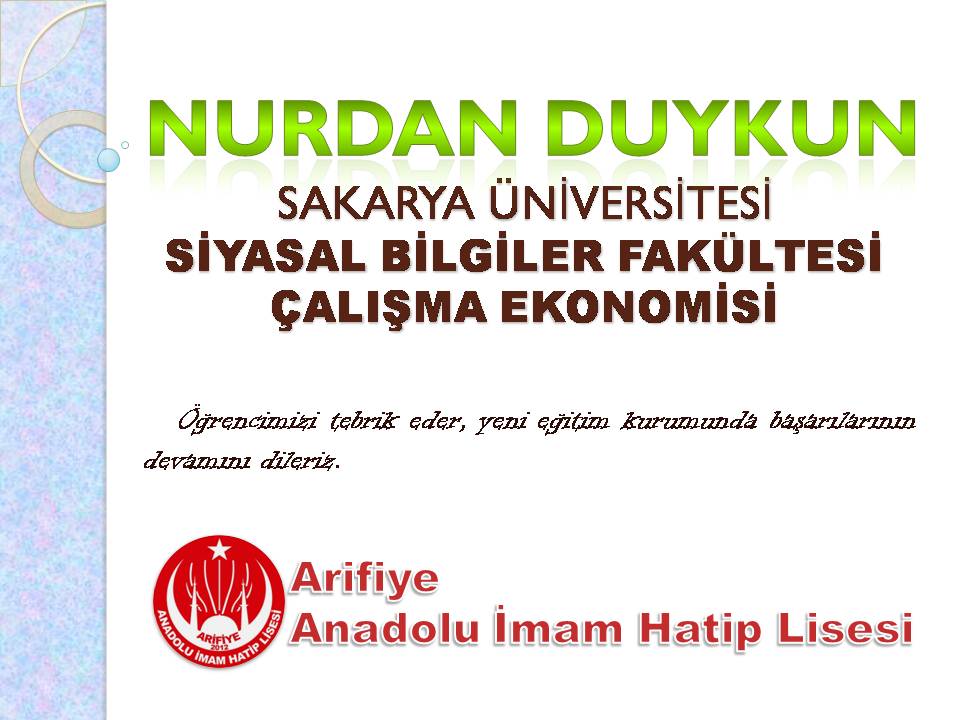 ARİFİYE ANADOLU İMAM HATİP LİSESİ (@arifiyeaihl) on Twitter photo 