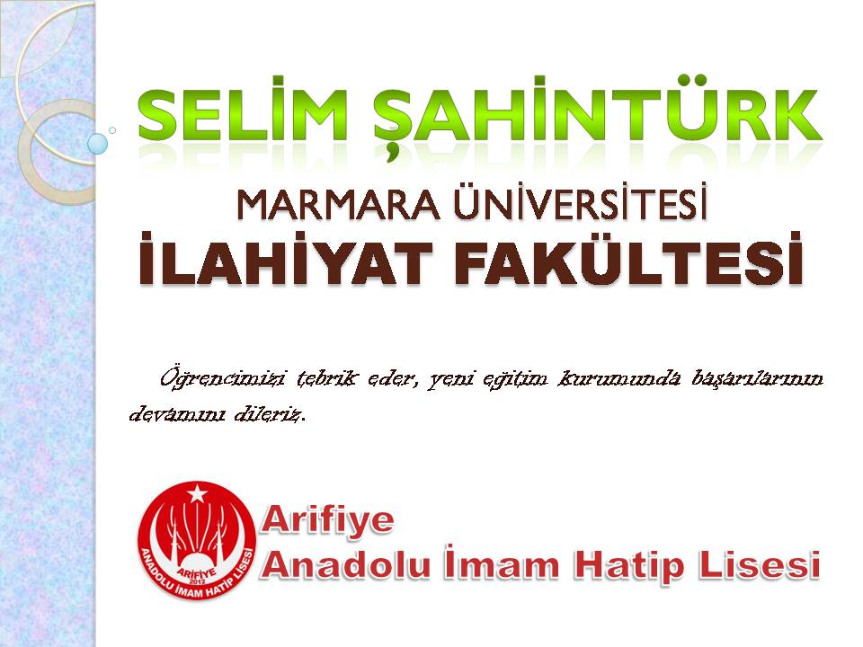 ARİFİYE ANADOLU İMAM HATİP LİSESİ (@arifiyeaihl) on Twitter photo 