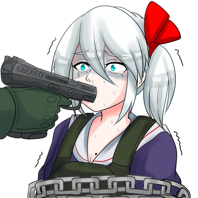 リクエストの銃口ふぇらさせられるツチノ子ちゃん頑張って生き残ろう 