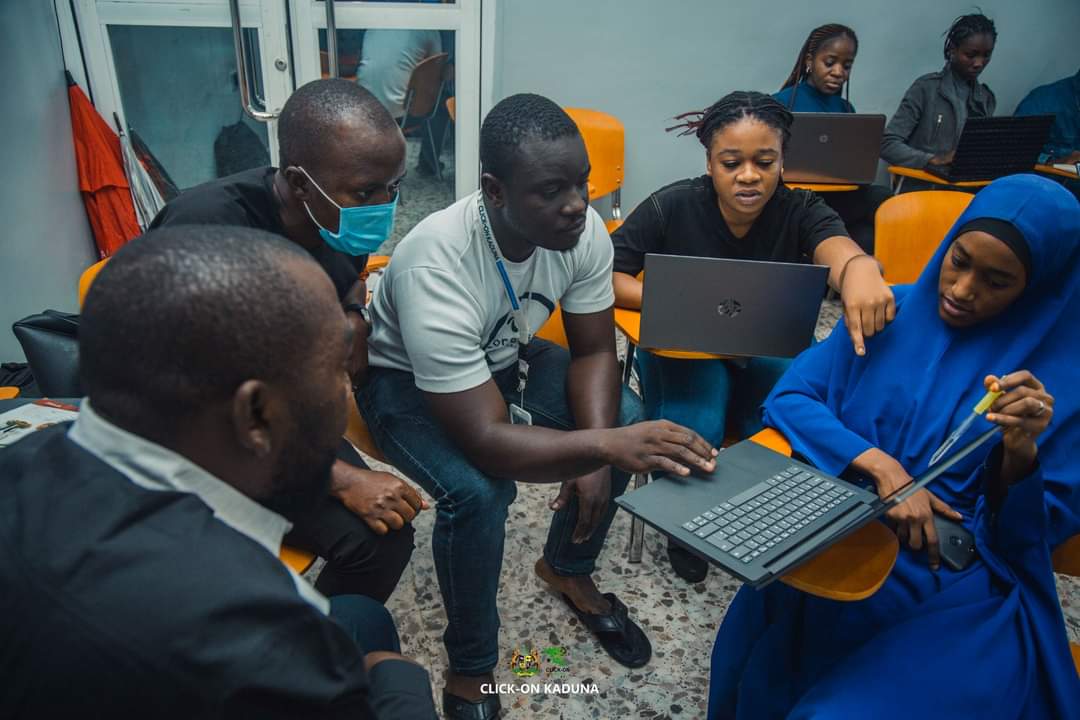 ClickOnKaduna's tweet photo. Over the week, fellows were grouped into teams to script ODK forms & configure the ODK on Android devices. The teams worked on the Kaduna State NHMIS Data Quality Assurance Checklist tool & the KADCHMA Healthcare facility Quality Assurance tool.
#ClickOnKadunaDSFP
#DataScience https://t.co/yIVQiQYjJP