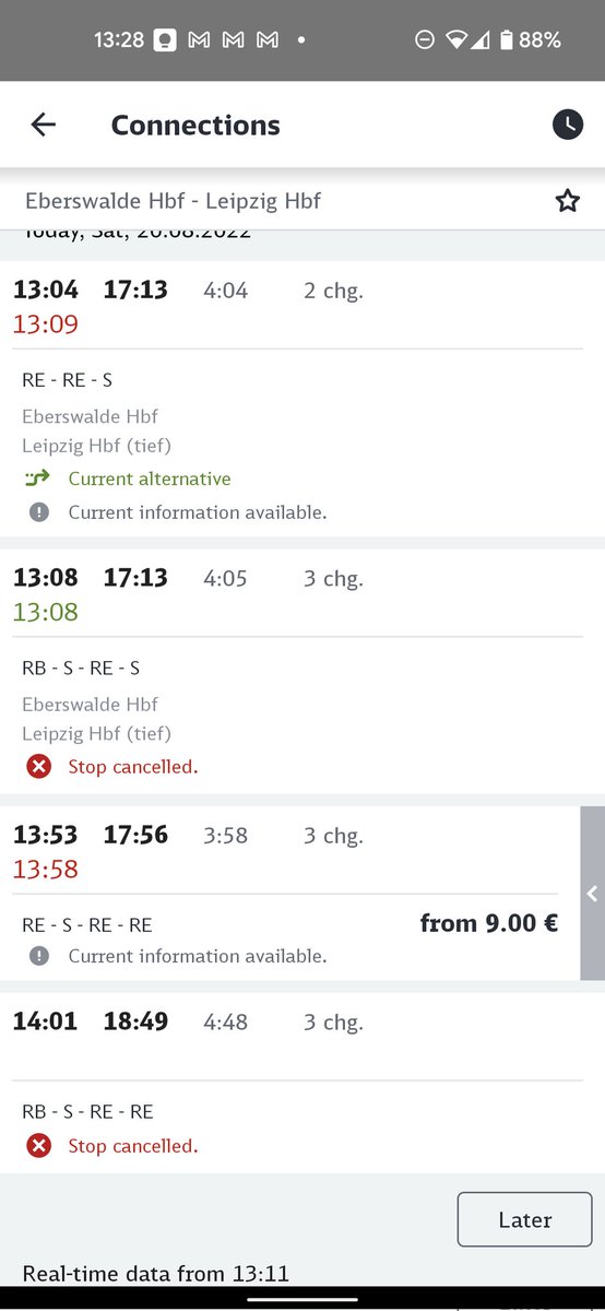 spcified's tweet photo. @bahn wieso werden in der App eigentlichen nicht mögliche Verbindungen angezeigt? https://t.co/VRrNFKkZ7E